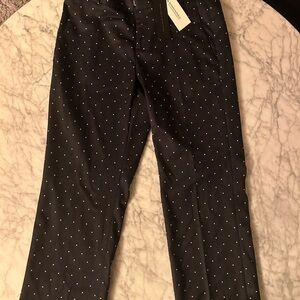 Banana Republic Navy Pants with White Dots